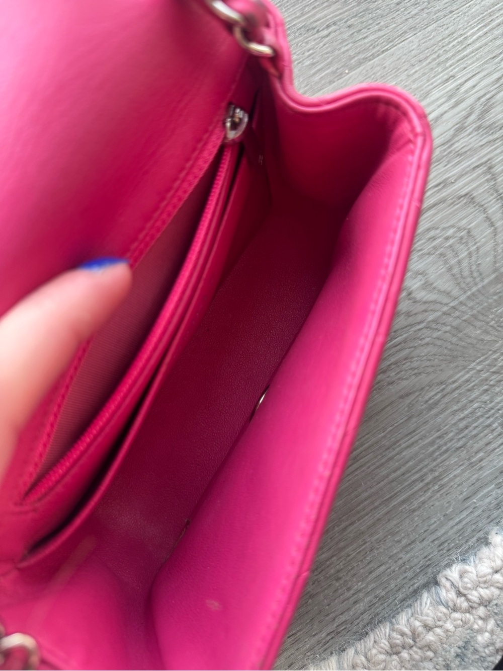 Chanel - Mini Square Flap Bag in Pink - Picture 11 of 14